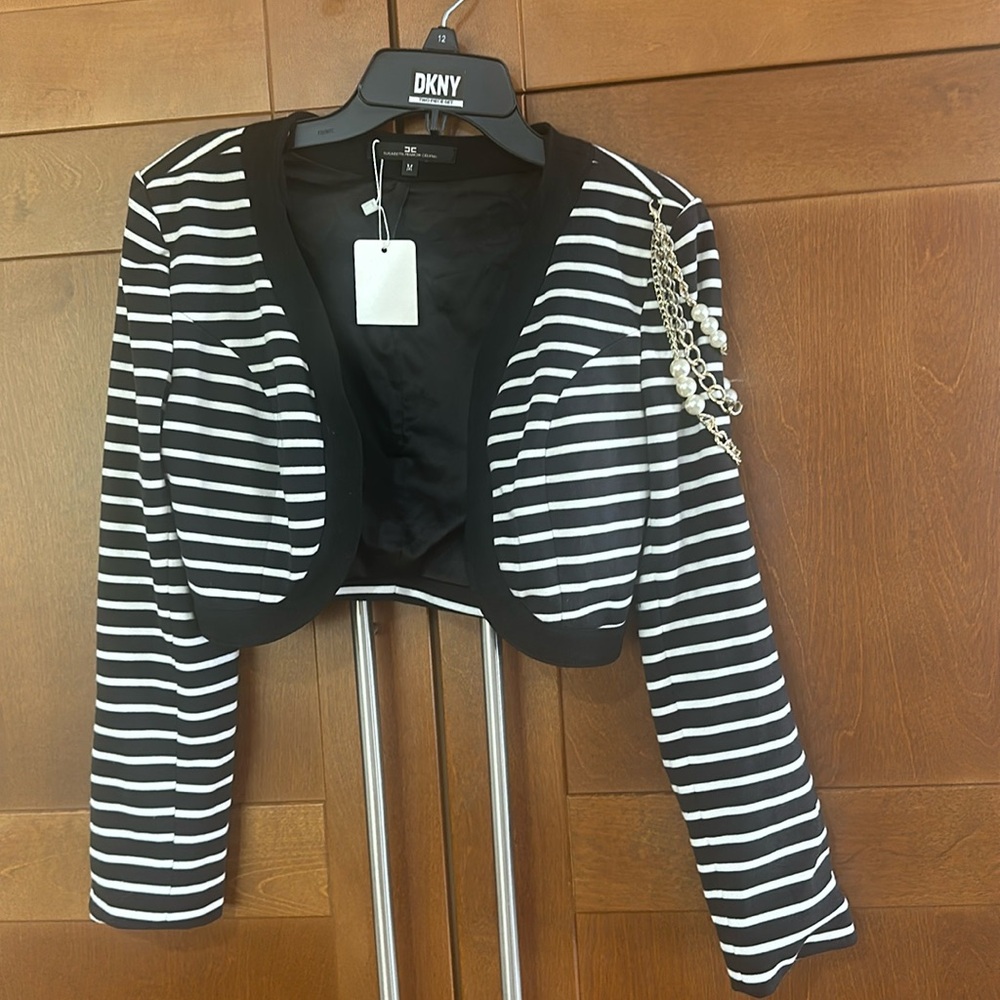 Elisabetta Franchi Celynb  croppeb jacket size M